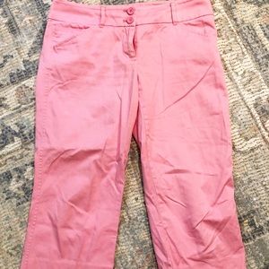 New York & Co. Pink Capri 8